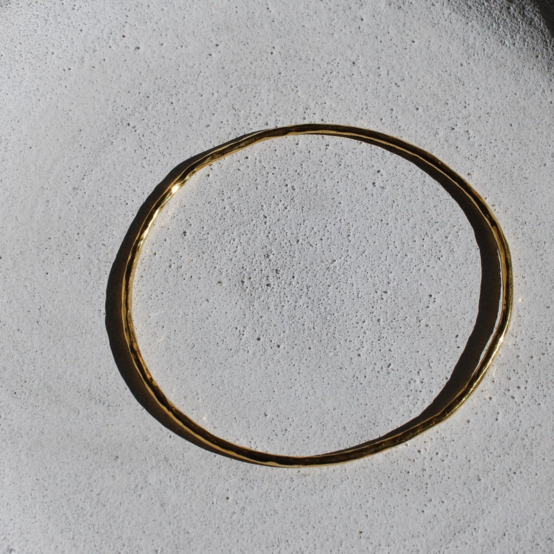 Hammered bangle