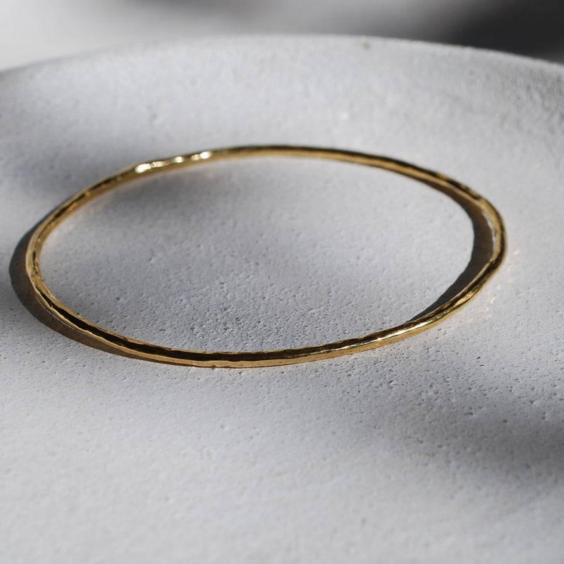 Hammered bangle