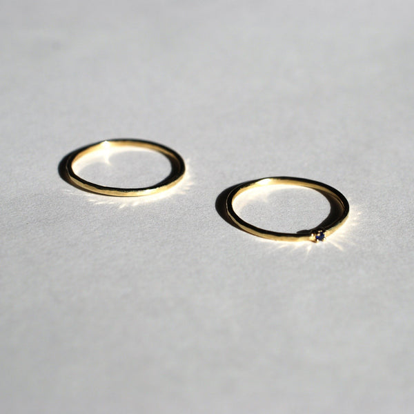 Thin hammered ring