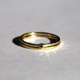 Thin hammered ring