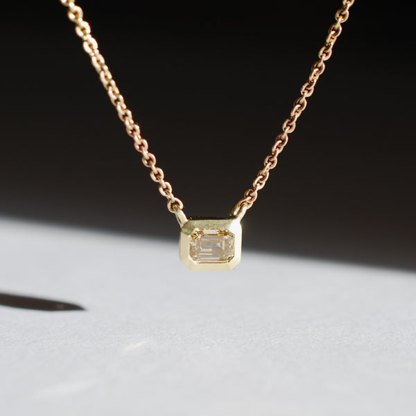 Champagne diamond necklace